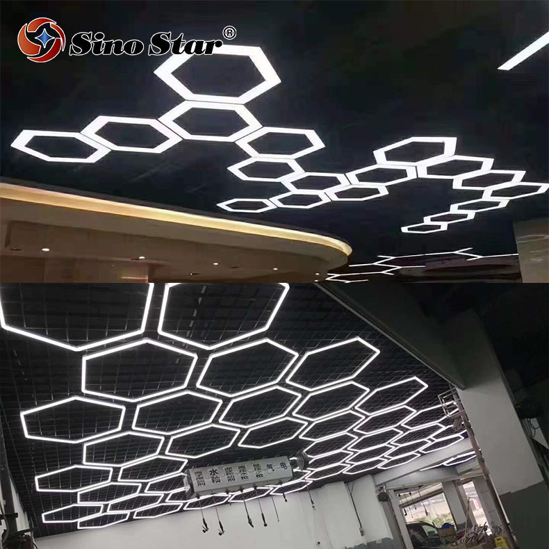 STC503 80mm Hexagon Garage Led Ceiling Light