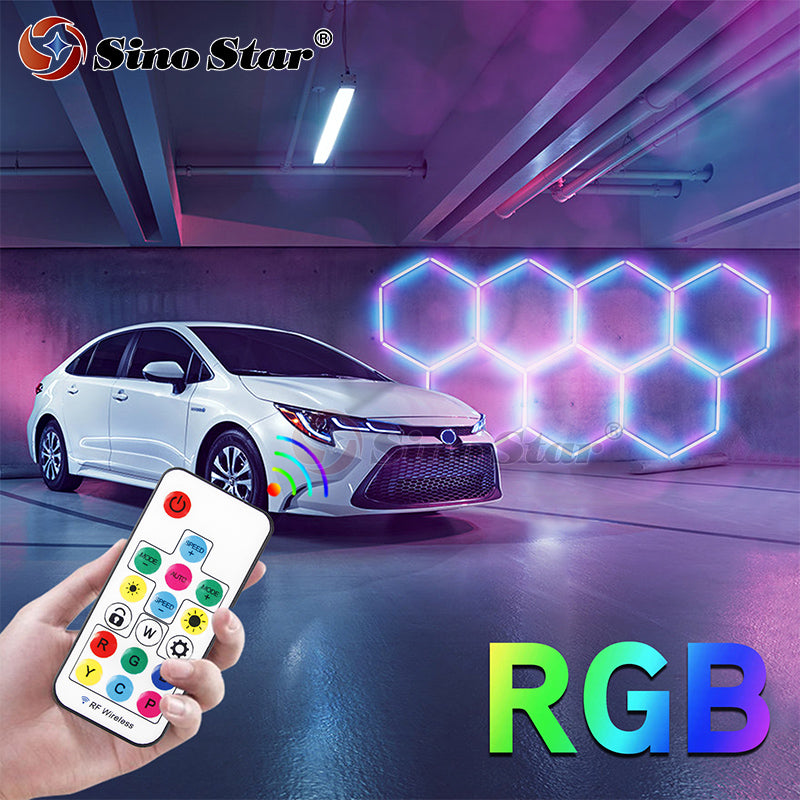 RGB09 3389*1715mm Colorful Hexagonal Light