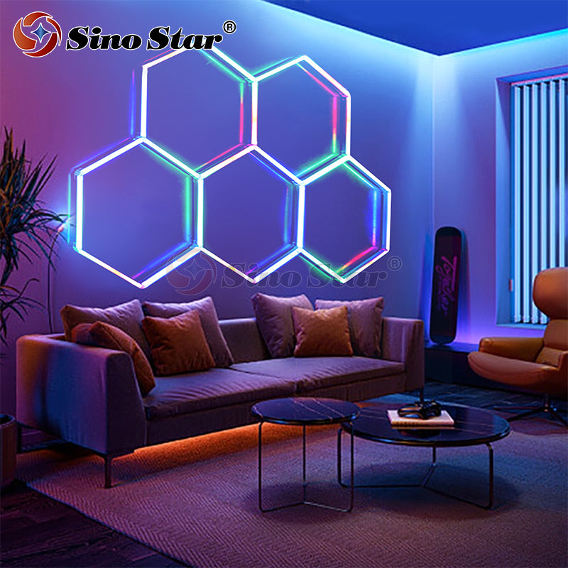 RGB04 2548*1715mm Nightclub Concert Rgb Hexagonal Light