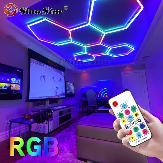 RGB12 2576*2444mm Color-Changing Rgb Hexagonal Neon Light