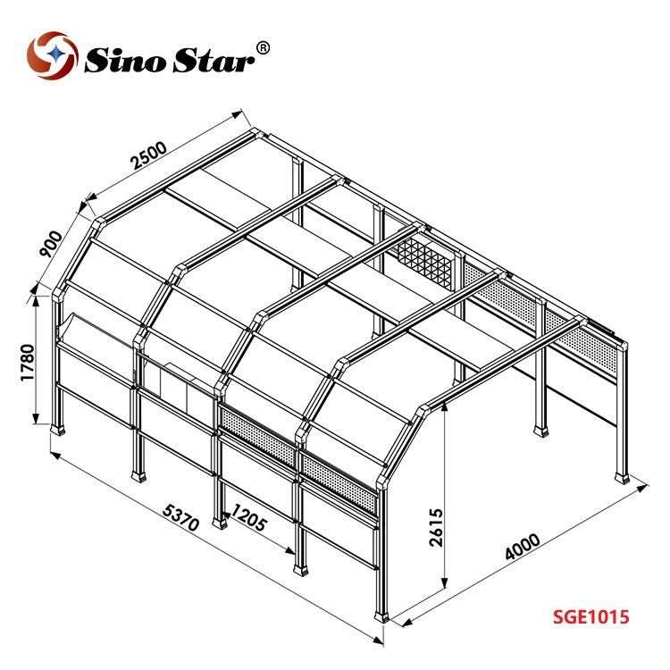 SGE1015S 4meter Car Workshop Garage Tunnel Detailing Light