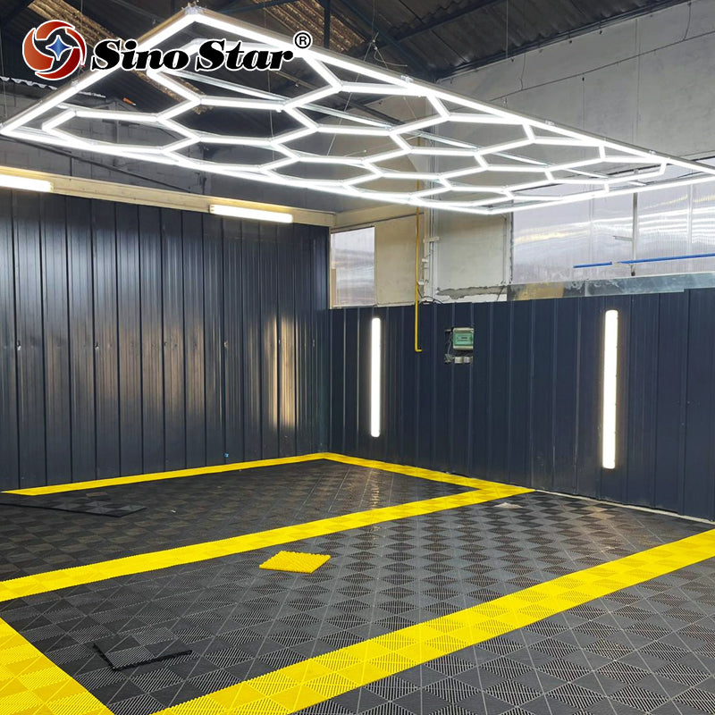 ST1028 2410mm*4780mm Hexagon Workshop Led Light