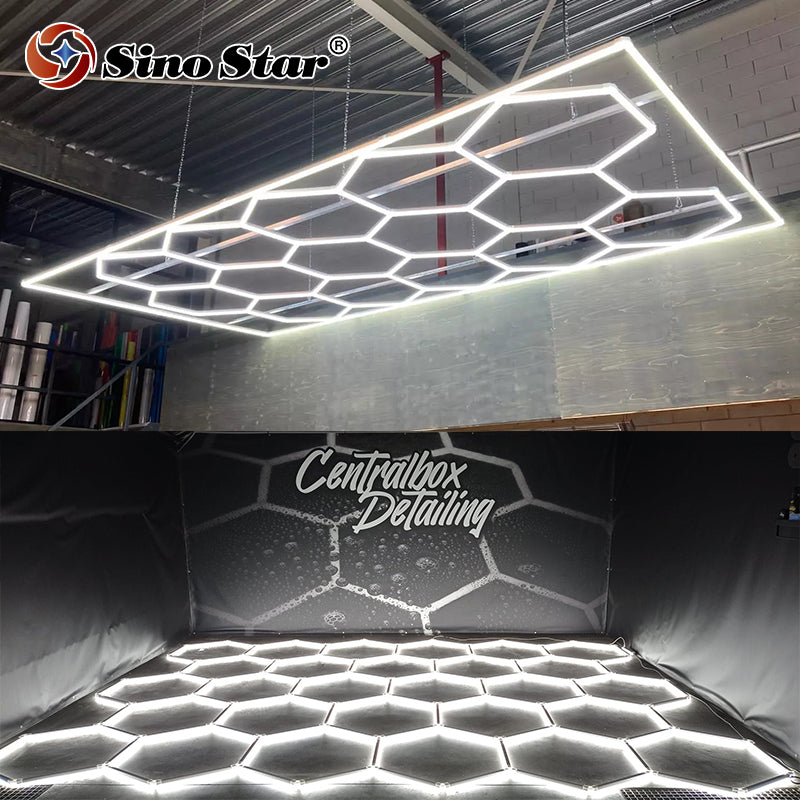 ST1028 2410mm*4780mm Hexagon Workshop Led Light