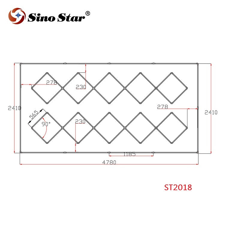 ST2018 2410mm*4780mm LED workshop light