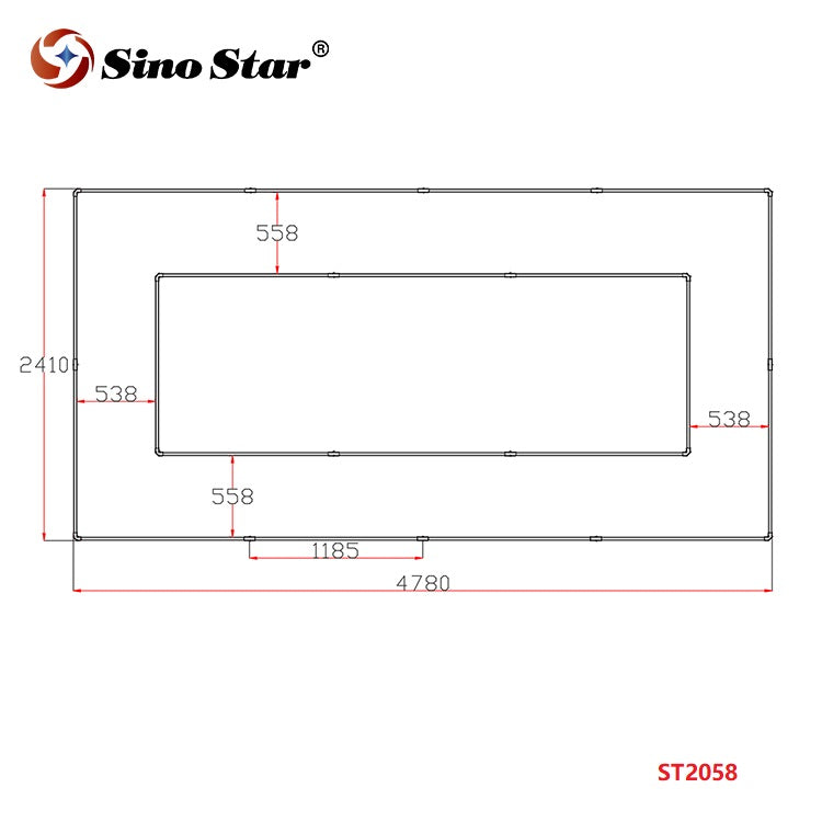 ST2058 2410mm*4780mm Auto Beauty Salon Wash Led Light