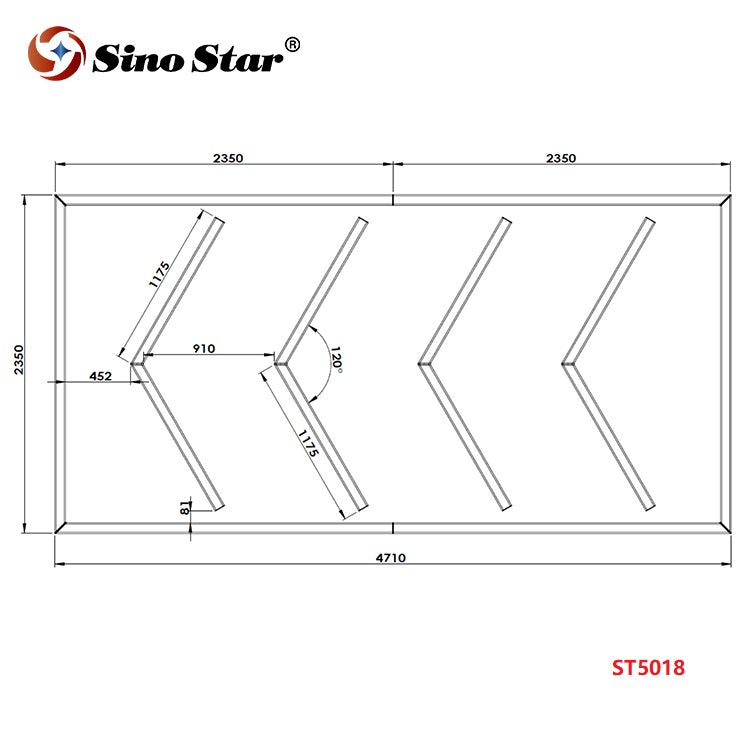 ST5018 2350mm*4710mm Arrow Car Coating Detailing Light