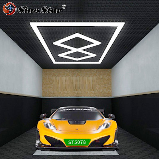 ST5078 2350mm*4710mm Garage Exhibition Hexagon Led Light