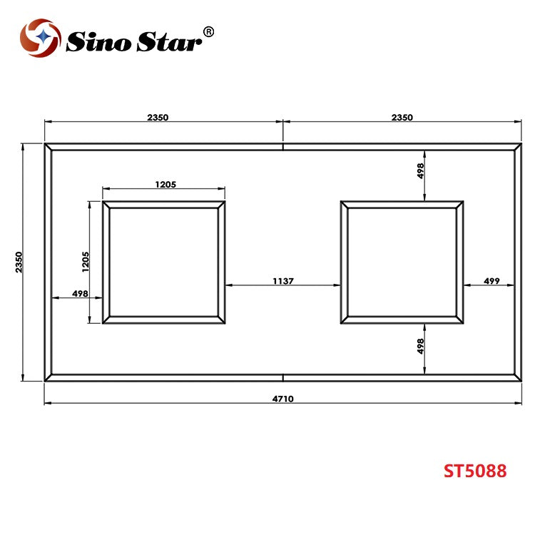 ST5088 2350mm*4710mm Garage Honeycomb Led Light