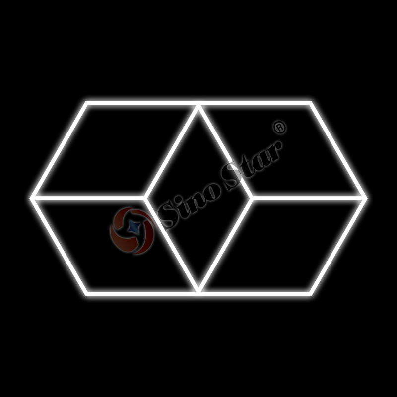 ST6120 2028mm*2796mm Exhibition Geometric Ceiling Light
