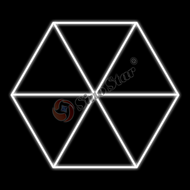 ST6121 2028mm*2796mm Polygonal Geometric Led Light
