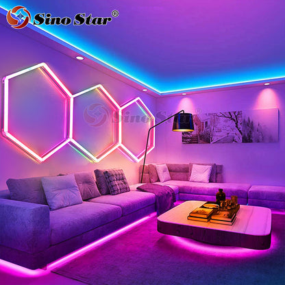 RGB07 2548*1024mm Color-Changing Rgb Neon Hex Light