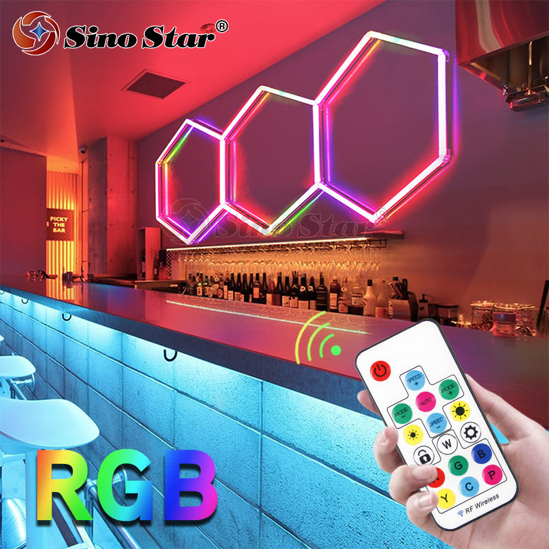 RGB07 2548*1024mm Color-Changing Rgb Neon Hex Light